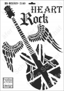Schablone-Stencil A3 387-5140 Rock Gitarre English Style